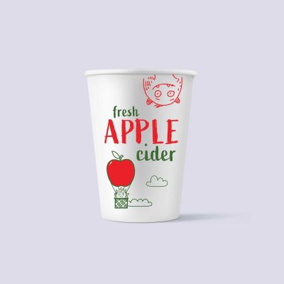8oz Paper Cider Cup  - Just For Kids Apple Harvest