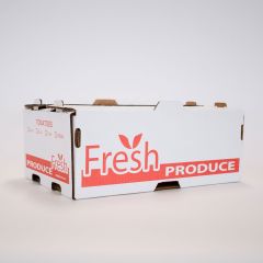 #7006 - 25Lb Peach/Tomato Carton - Gap Top